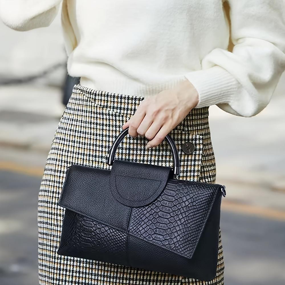 Celeste | Luxury Handbag with Crocodile Pattern