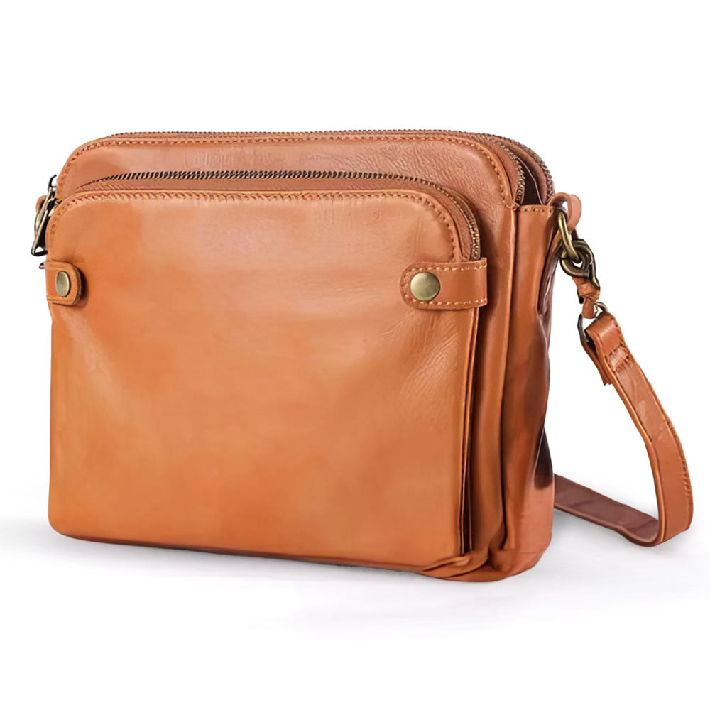 BD™ | The Kim | Compact Leather Crossbody with Built-In Wallet