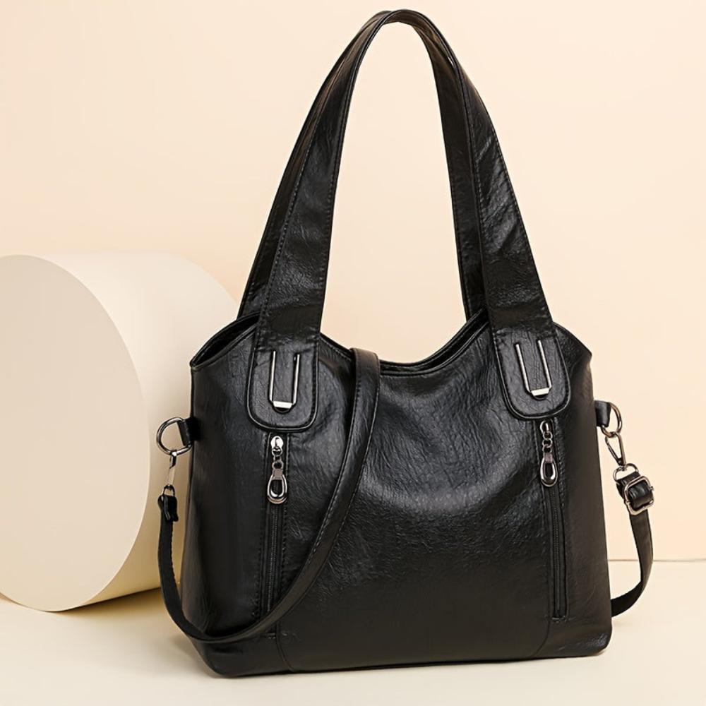 BD™ | The Emma | Retro Shoulder Bag with Front Zippers